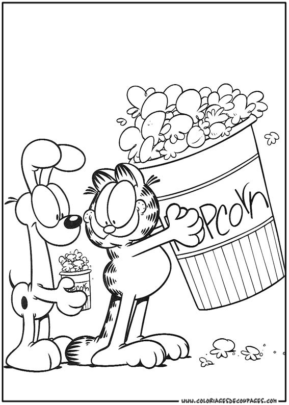 Coloring page: Garfield (Cartoons) #26196 - Free Printable Coloring Pages