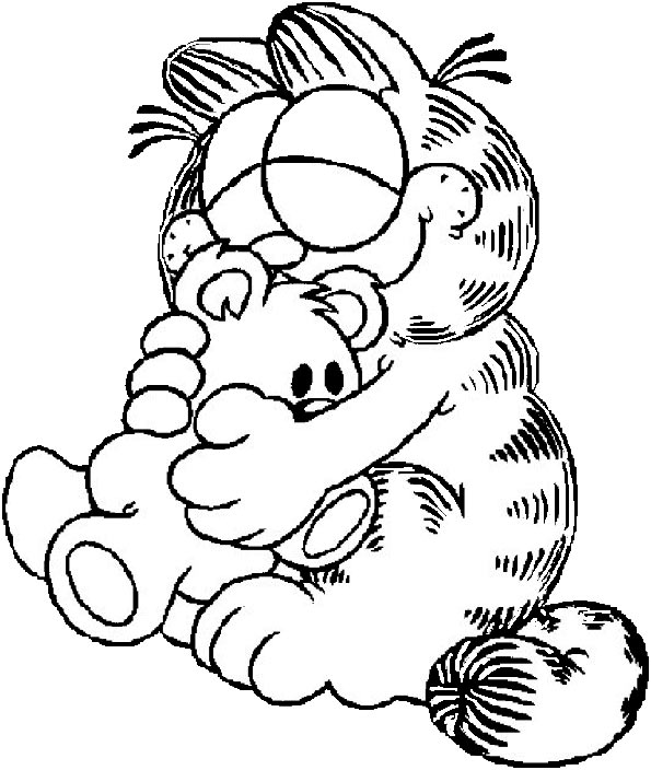 Coloring page: Garfield (Cartoons) #26197 - Free Printable Coloring Pages