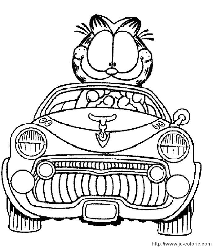 Coloring page: Garfield (Cartoons) #26205 - Free Printable Coloring Pages