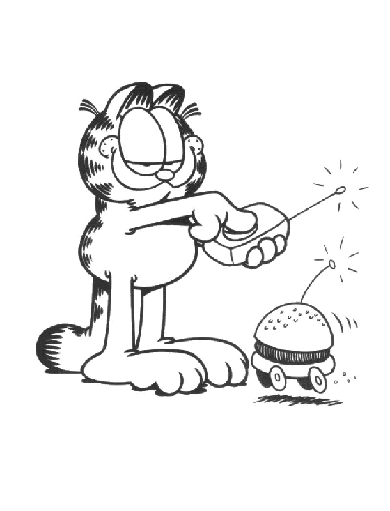 Coloring page: Garfield (Cartoons) #26224 - Free Printable Coloring Pages
