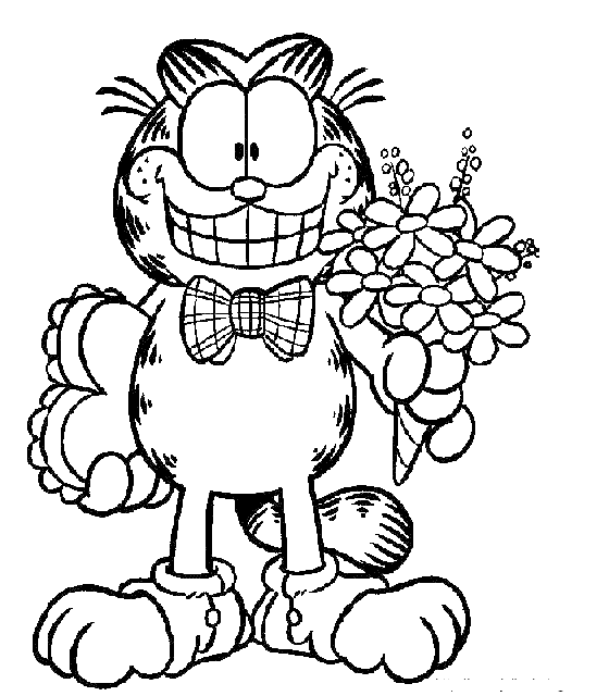 Coloring page: Garfield (Cartoons) #26228 - Free Printable Coloring Pages