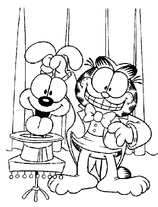 Coloring page: Garfield (Cartoons) #26235 - Free Printable Coloring Pages