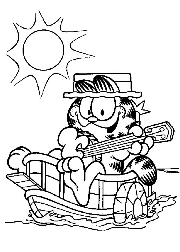 Coloring page: Garfield (Cartoons) #26239 - Free Printable Coloring Pages