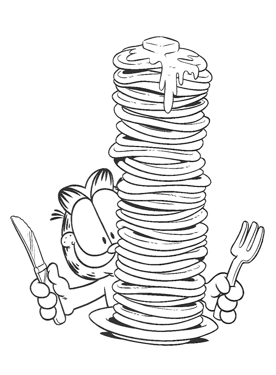 Coloring page: Garfield (Cartoons) #26246 - Free Printable Coloring Pages