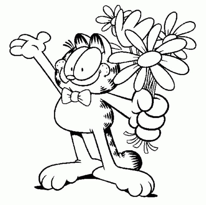 Coloring page: Garfield (Cartoons) #26248 - Free Printable Coloring Pages