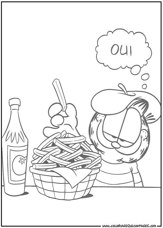 Coloring page: Garfield (Cartoons) #26252 - Free Printable Coloring Pages