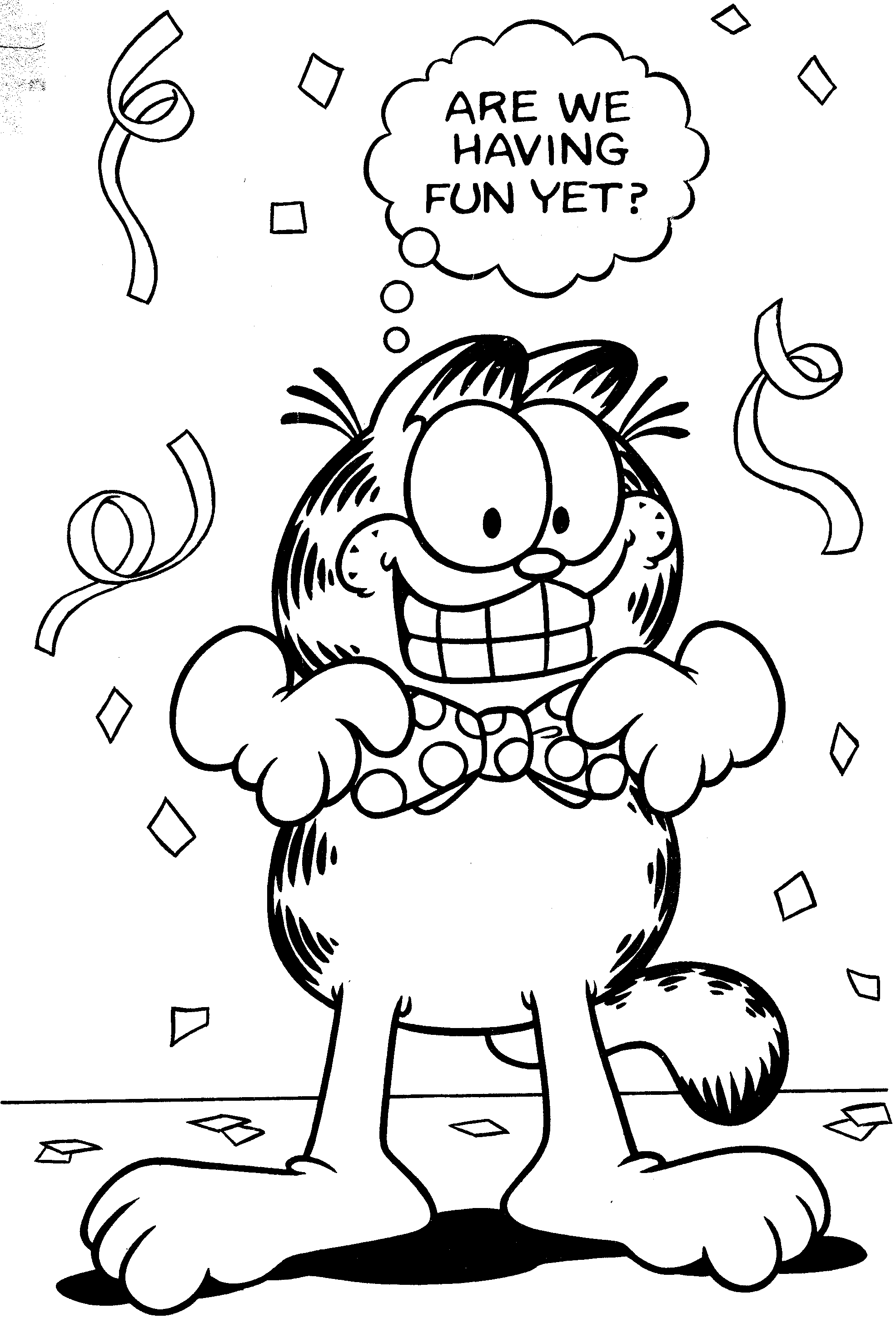 Coloring page: Garfield (Cartoons) #26254 - Free Printable Coloring Pages