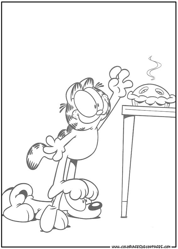 Coloring page: Garfield (Cartoons) #26267 - Free Printable Coloring Pages