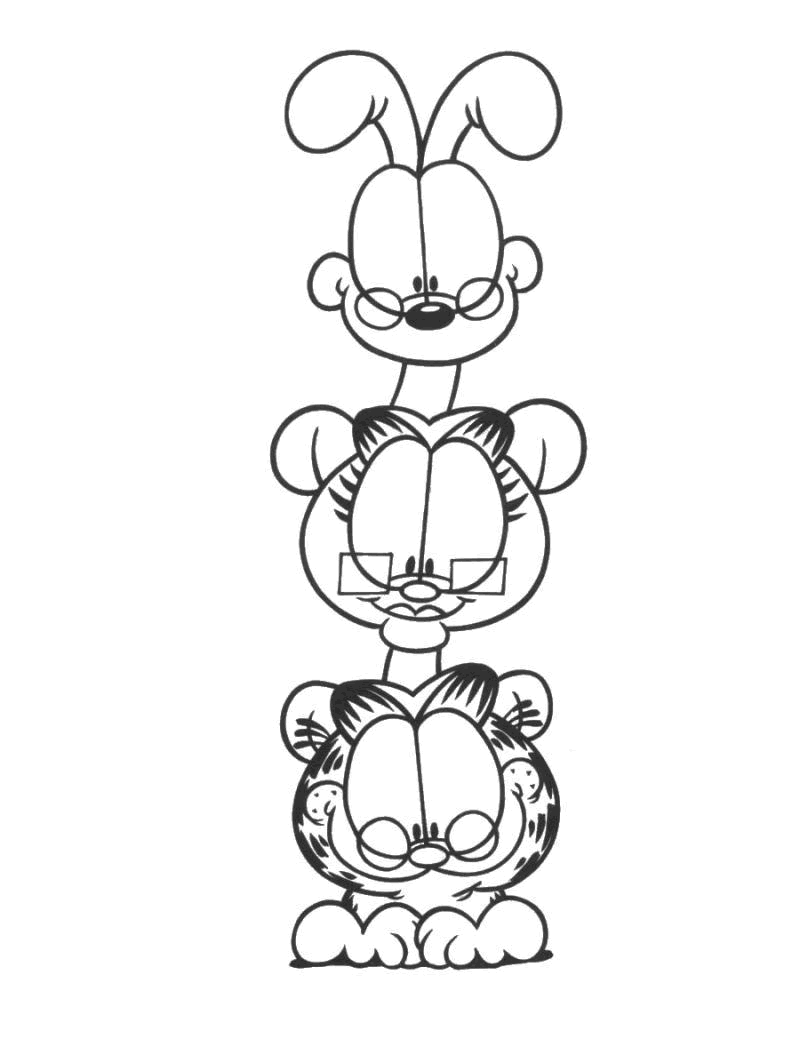 Coloring page: Garfield (Cartoons) #26281 - Free Printable Coloring Pages