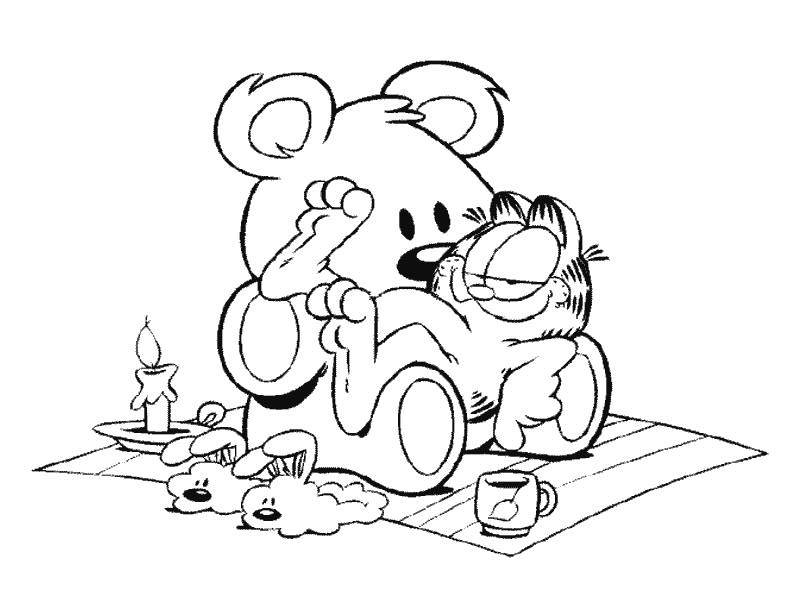 Coloring page: Garfield (Cartoons) #26287 - Free Printable Coloring Pages