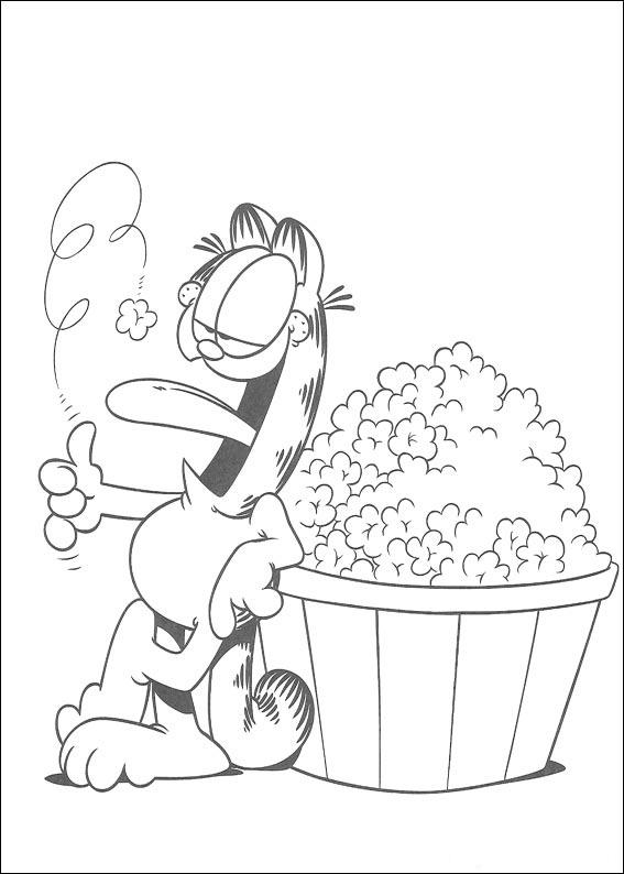 Coloring page: Garfield (Cartoons) #26295 - Free Printable Coloring Pages