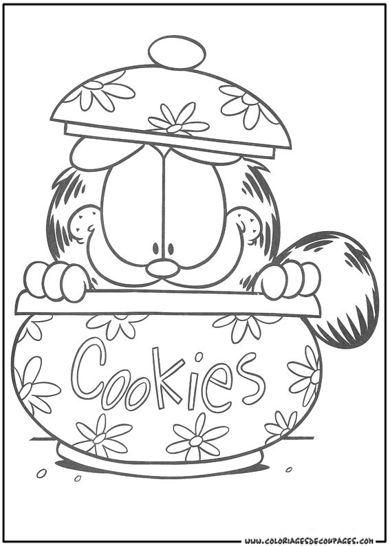 Coloring page: Garfield (Cartoons) #26297 - Free Printable Coloring Pages