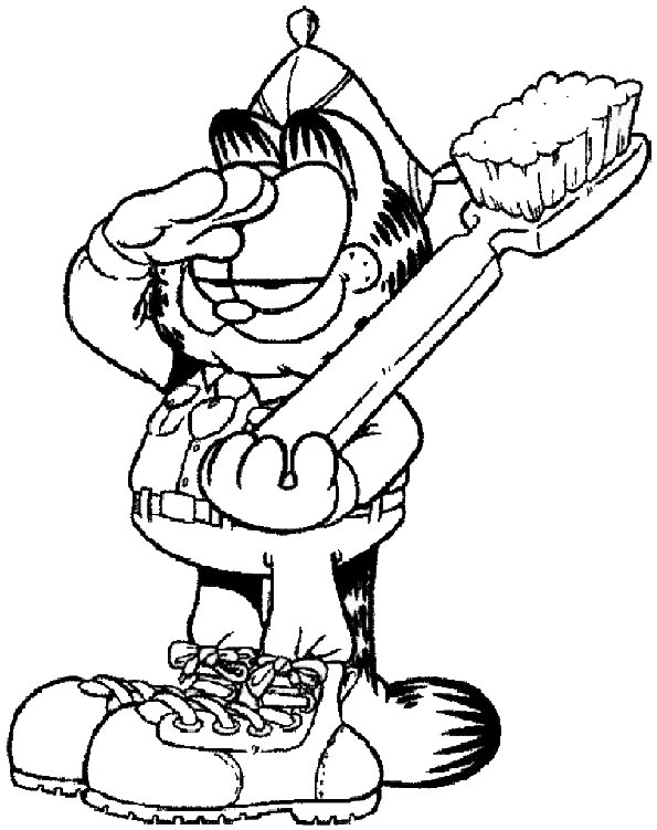 Coloring page: Garfield (Cartoons) #26306 - Free Printable Coloring Pages