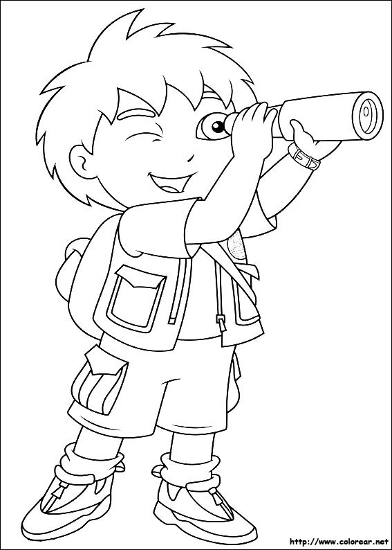 Coloring page: Go Diego! (Cartoons) #48506 - Free Printable Coloring Pages