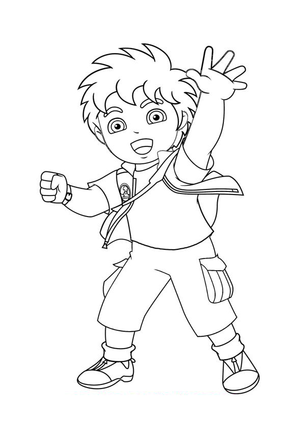 Drawing Go Diego! #48507 (Cartoons) – Printable coloring pages