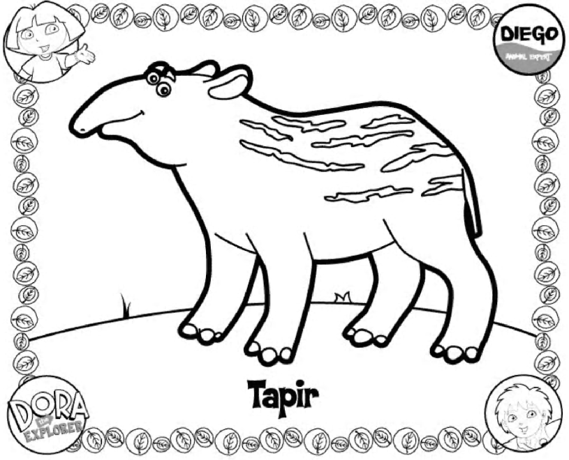 Coloring page: Go Diego! (Cartoons) #48508 - Free Printable Coloring Pages