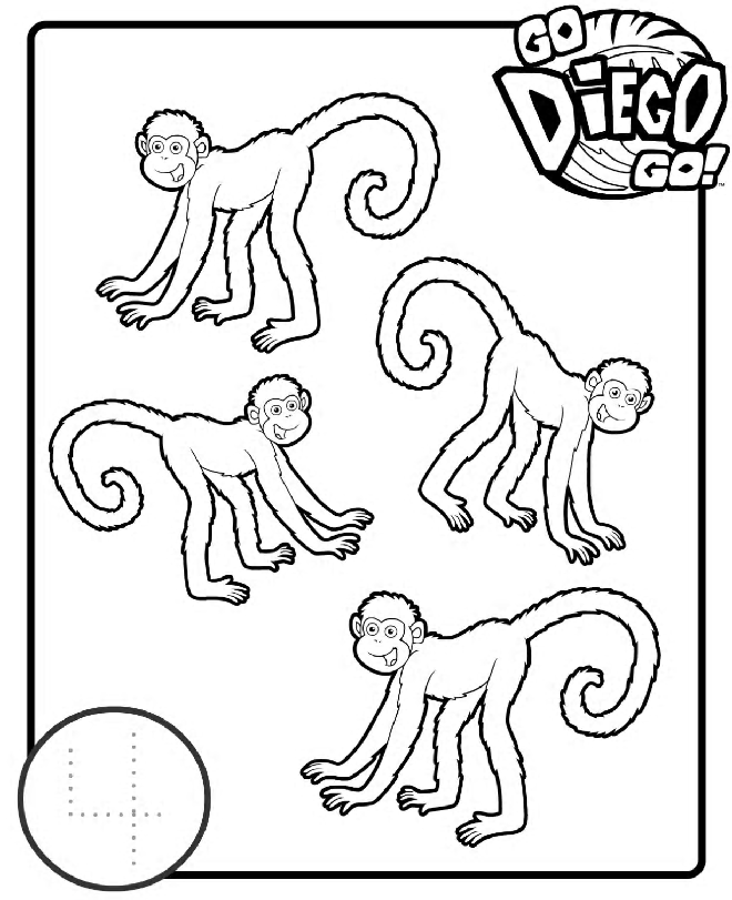 Coloring page: Go Diego! (Cartoons) #48515 - Free Printable Coloring Pages