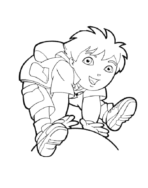 Coloring page: Go Diego! (Cartoons) #48516 - Free Printable Coloring Pages