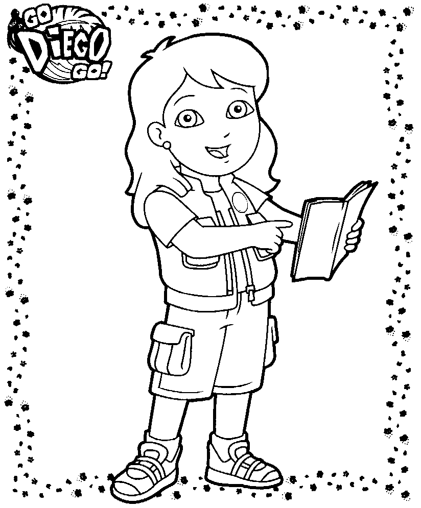 Coloring page: Go Diego! (Cartoons) #48525 - Free Printable Coloring Pages