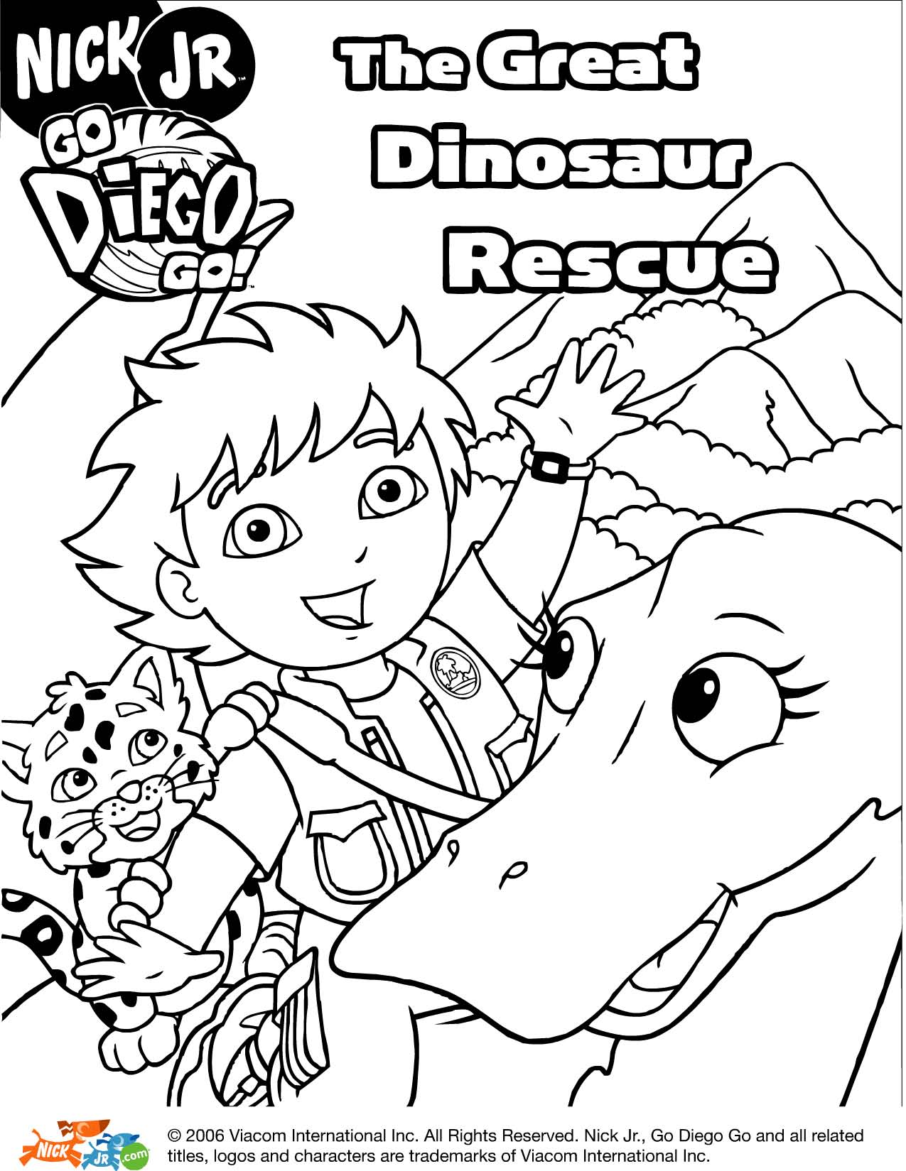 Coloring page: Go Diego! (Cartoons) #48526 - Free Printable Coloring Pages
