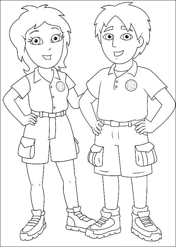 Coloring page: Go Diego! (Cartoons) #48527 - Free Printable Coloring Pages