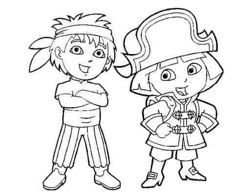 Coloring page: Go Diego! (Cartoons) #48529 - Free Printable Coloring Pages