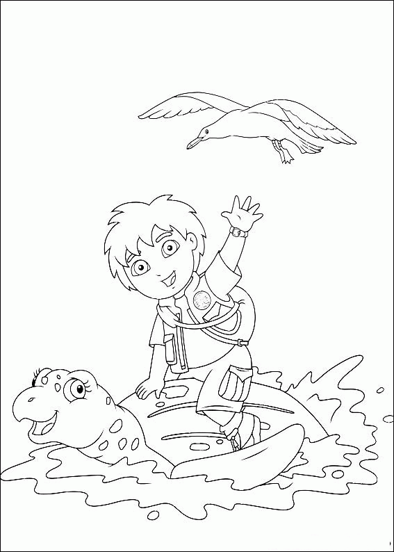 Coloring page: Go Diego! (Cartoons) #48541 - Free Printable Coloring Pages