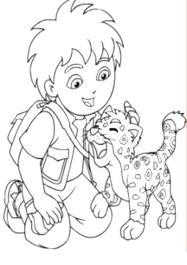 Coloring page: Go Diego! (Cartoons) #48543 - Free Printable Coloring Pages