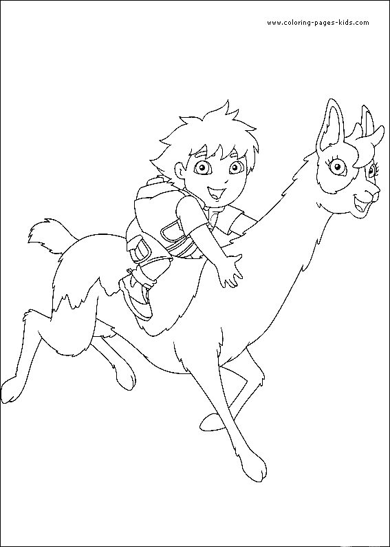 Coloring page: Go Diego! (Cartoons) #48548 - Free Printable Coloring Pages