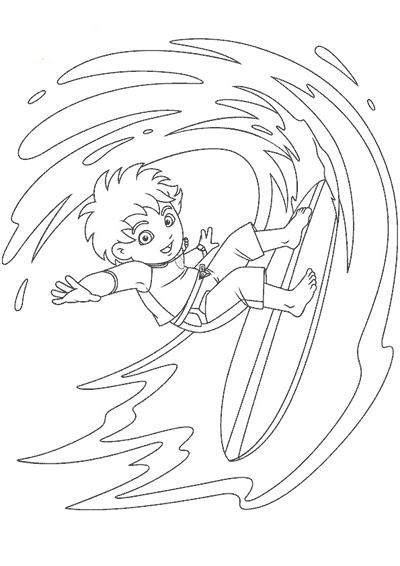Coloring page: Go Diego! (Cartoons) #48554 - Free Printable Coloring Pages