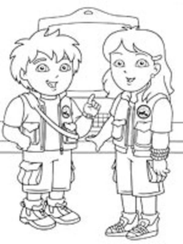 Coloring page: Go Diego! (Cartoons) #48555 - Free Printable Coloring Pages