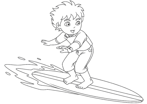 Coloring page: Go Diego! (Cartoons) #48557 - Free Printable Coloring Pages