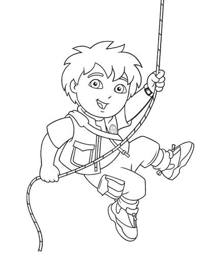 Coloring page: Go Diego! (Cartoons) #48560 - Free Printable Coloring Pages