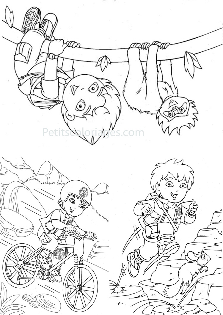 Coloring page: Go Diego! (Cartoons) #48561 - Free Printable Coloring Pages