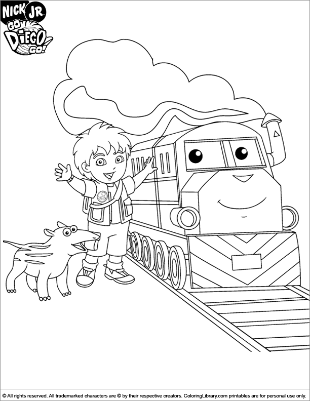 diego rescue pack coloring pages