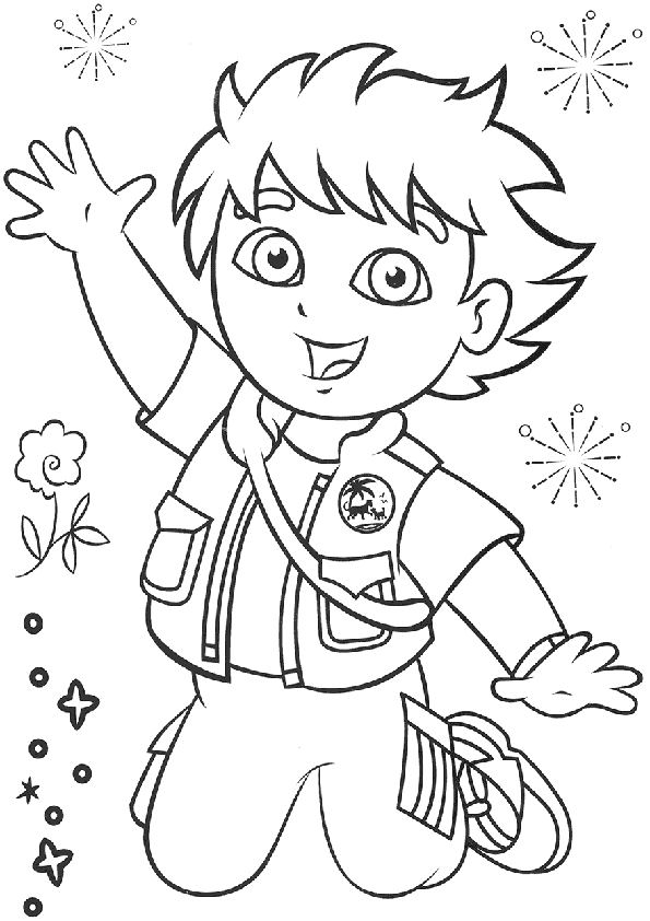 Coloring page: Go Diego! (Cartoons) #48568 - Free Printable Coloring Pages