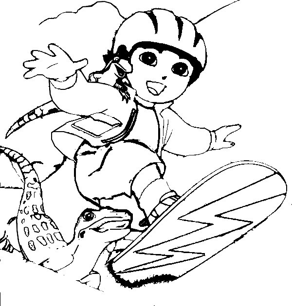 Coloring page: Go Diego! (Cartoons) #48574 - Free Printable Coloring Pages