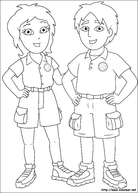 Coloring page: Go Diego! (Cartoons) #48584 - Free Printable Coloring Pages