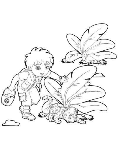 Coloring page: Go Diego! (Cartoons) #48604 - Free Printable Coloring Pages