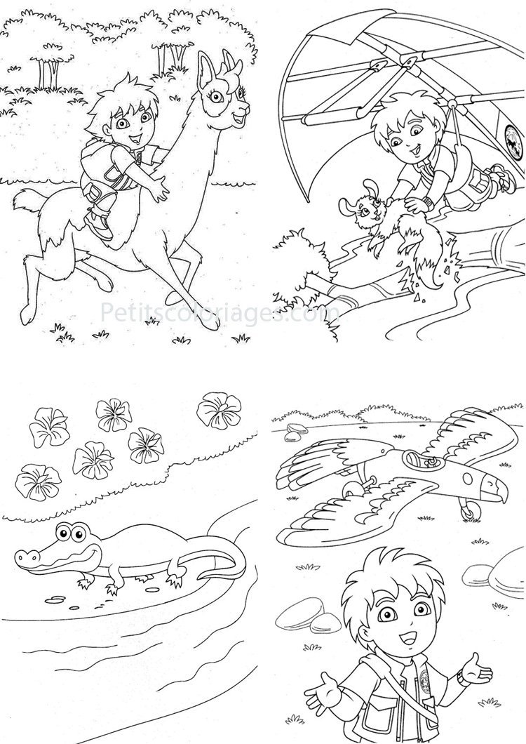 Coloring page: Go Diego! (Cartoons) #48607 - Free Printable Coloring Pages