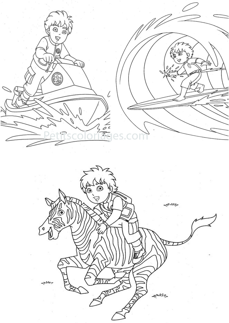 Coloring page: Go Diego! (Cartoons) #48611 - Free Printable Coloring Pages