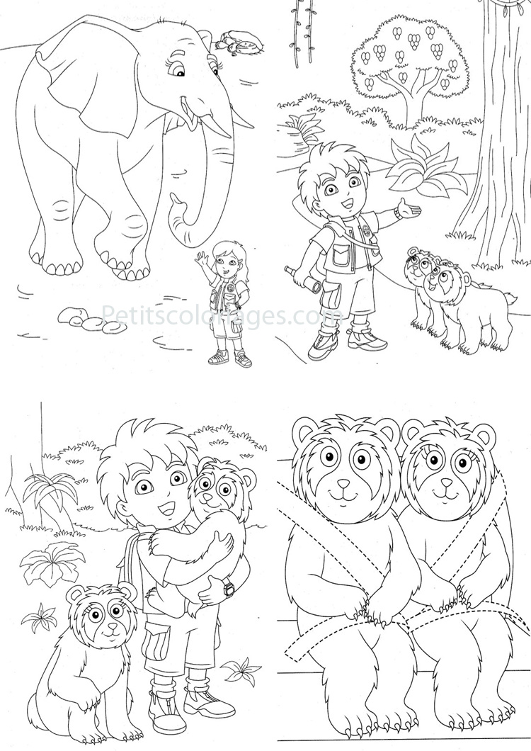 Coloring page: Go Diego! (Cartoons) #48626 - Free Printable Coloring Pages