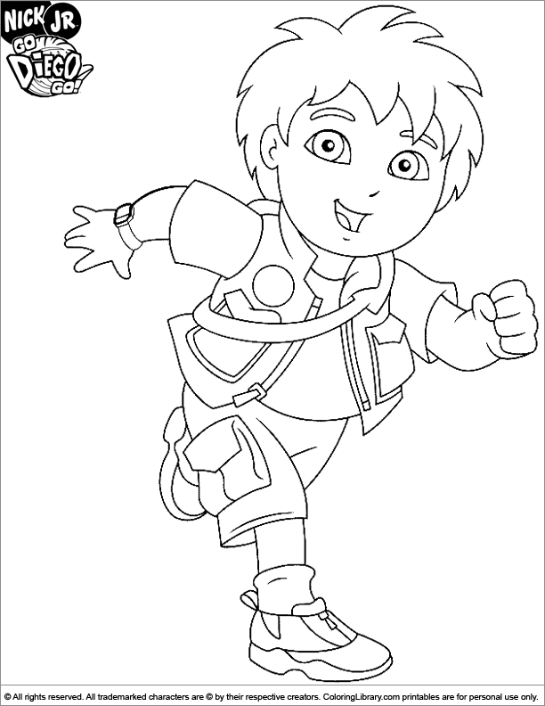 Drawing Go Diego! #48668 (Cartoons) – Printable coloring pages