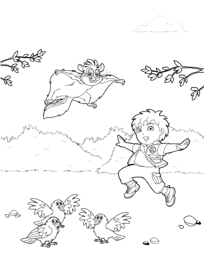 Coloring page: Go Diego! (Cartoons) #48691 - Free Printable Coloring Pages