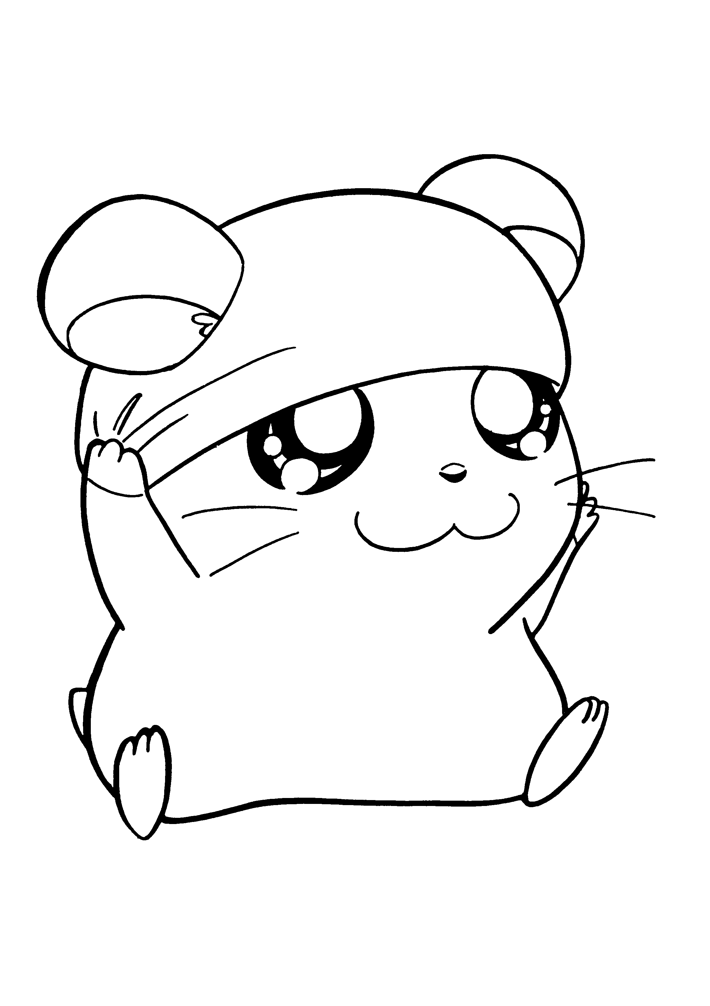 Coloring page: Hamtaro (Cartoons) #39901 - Free Printable Coloring Pages