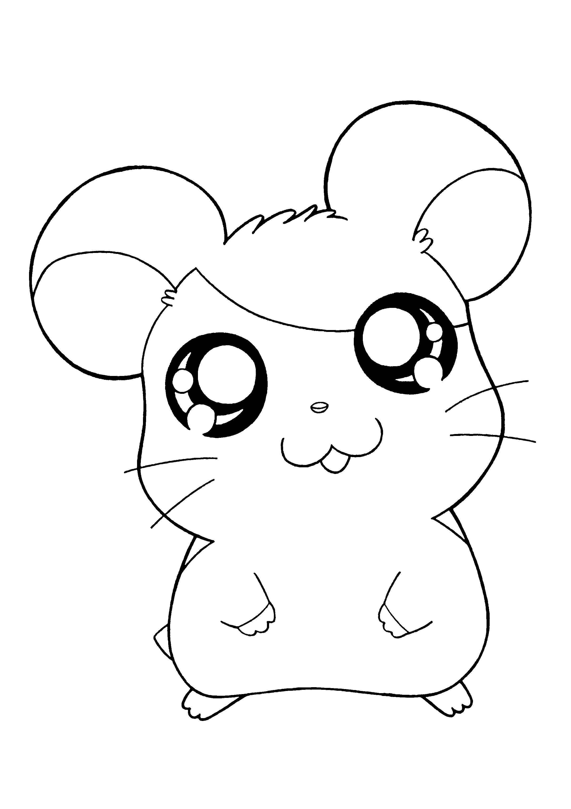 Coloring page: Hamtaro (Cartoons) #39902 - Free Printable Coloring Pages