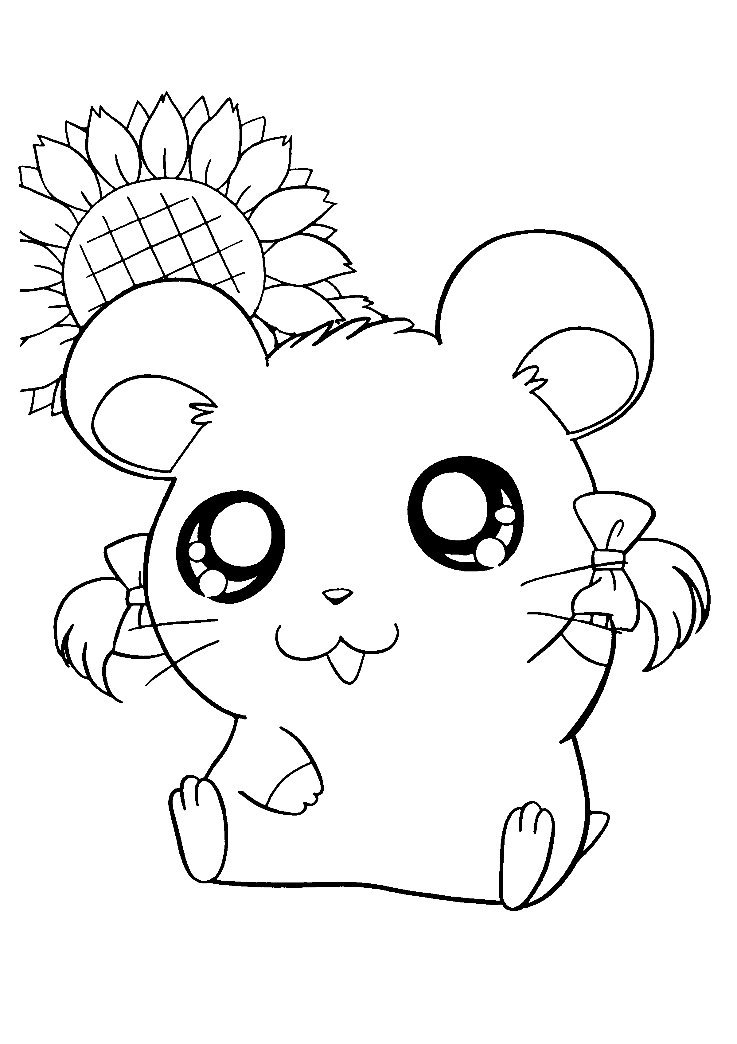 Coloring page: Hamtaro (Cartoons) #39906 - Free Printable Coloring Pages
