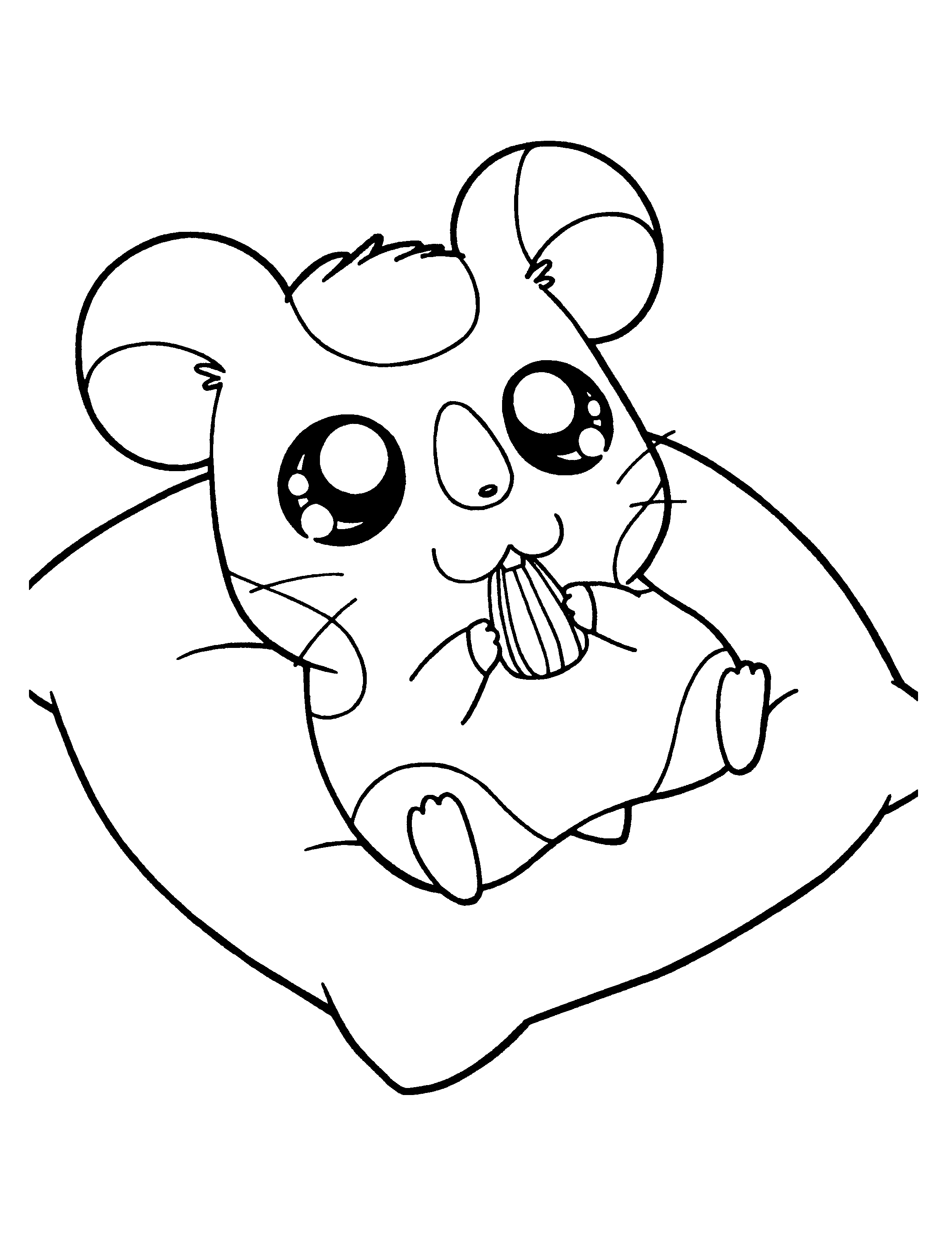 Coloring page: Hamtaro (Cartoons) #39918 - Free Printable Coloring Pages