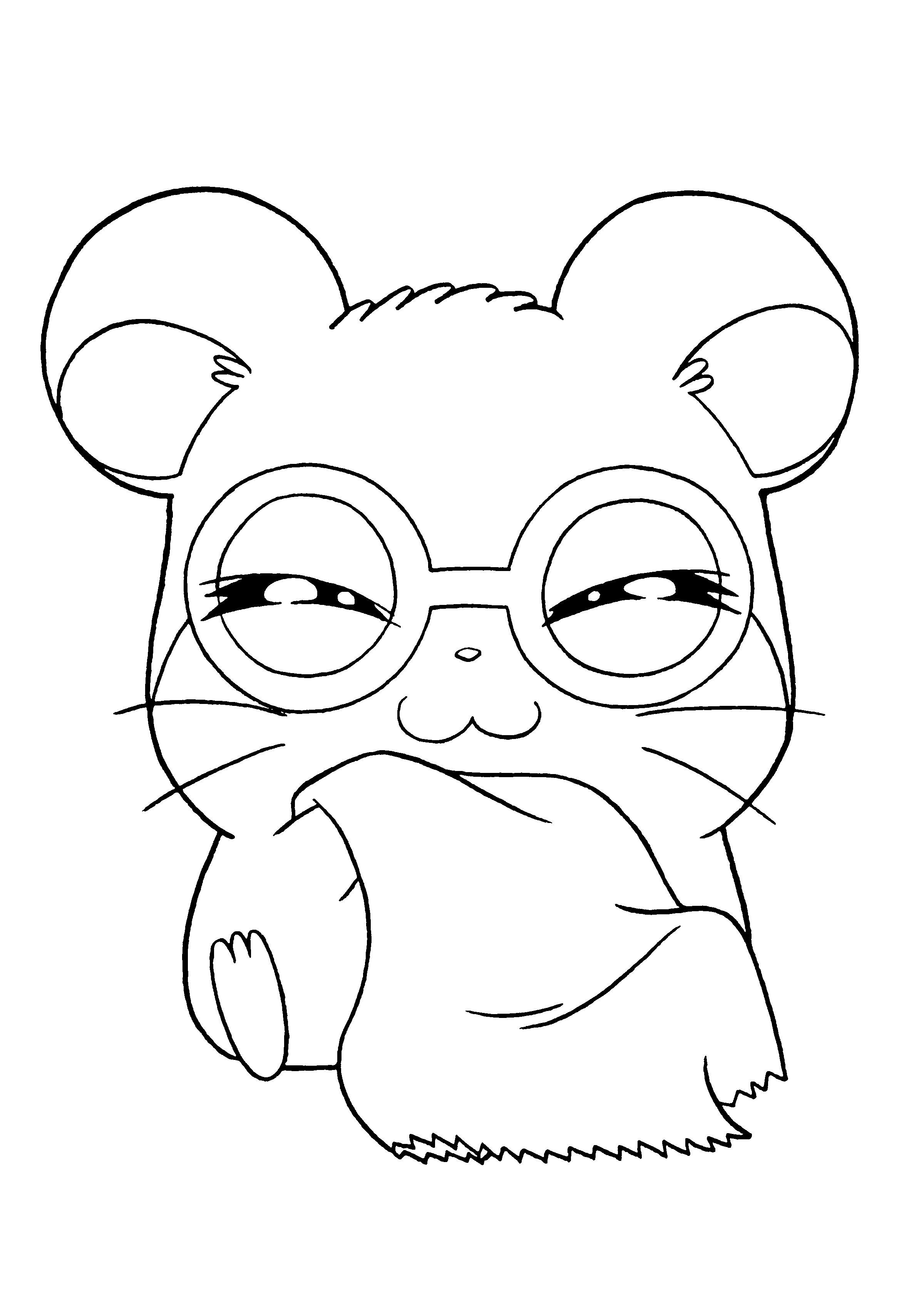 Coloring page: Hamtaro (Cartoons) #39927 - Free Printable Coloring Pages