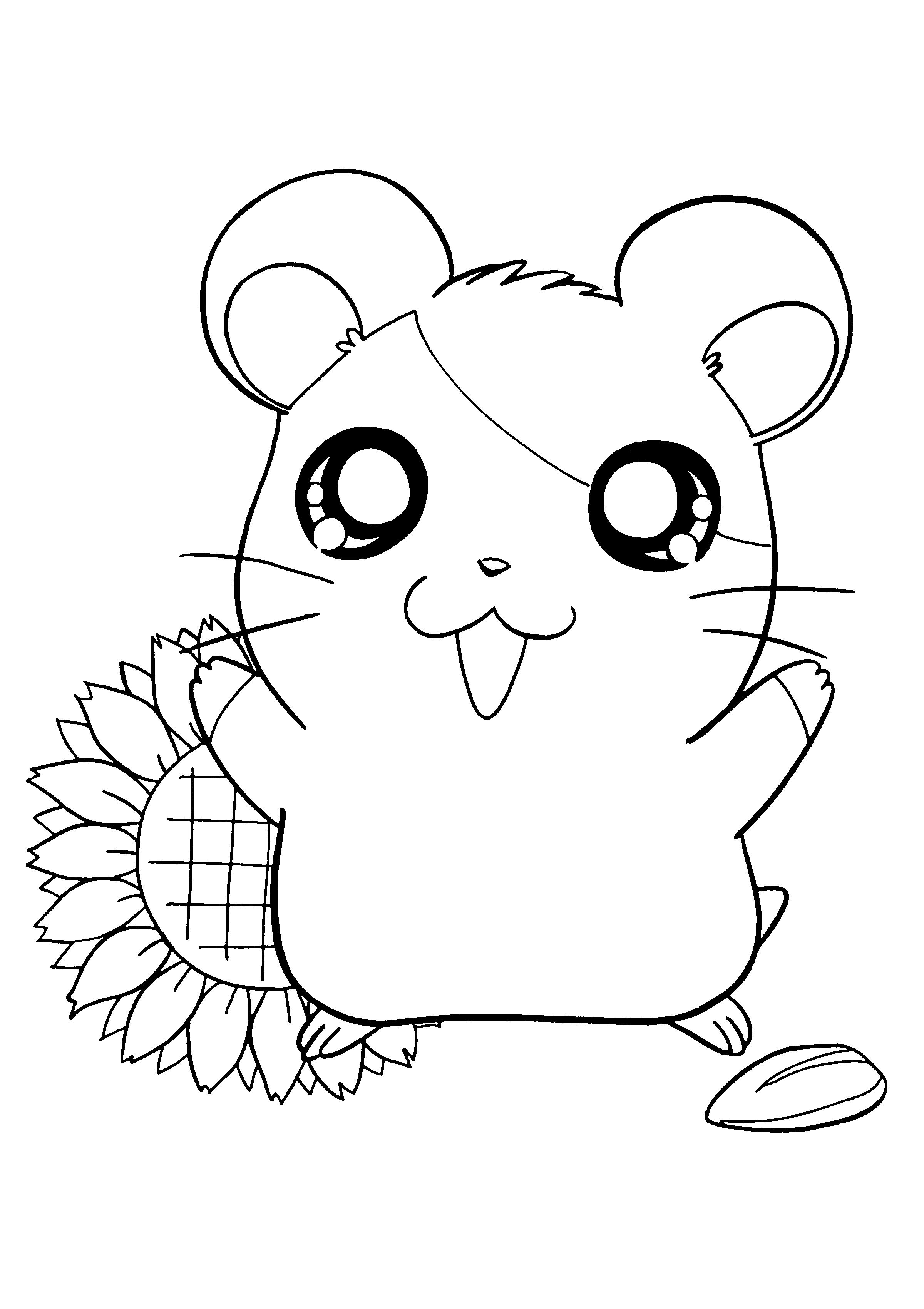 Coloring page: Hamtaro (Cartoons) #39928 - Free Printable Coloring Pages